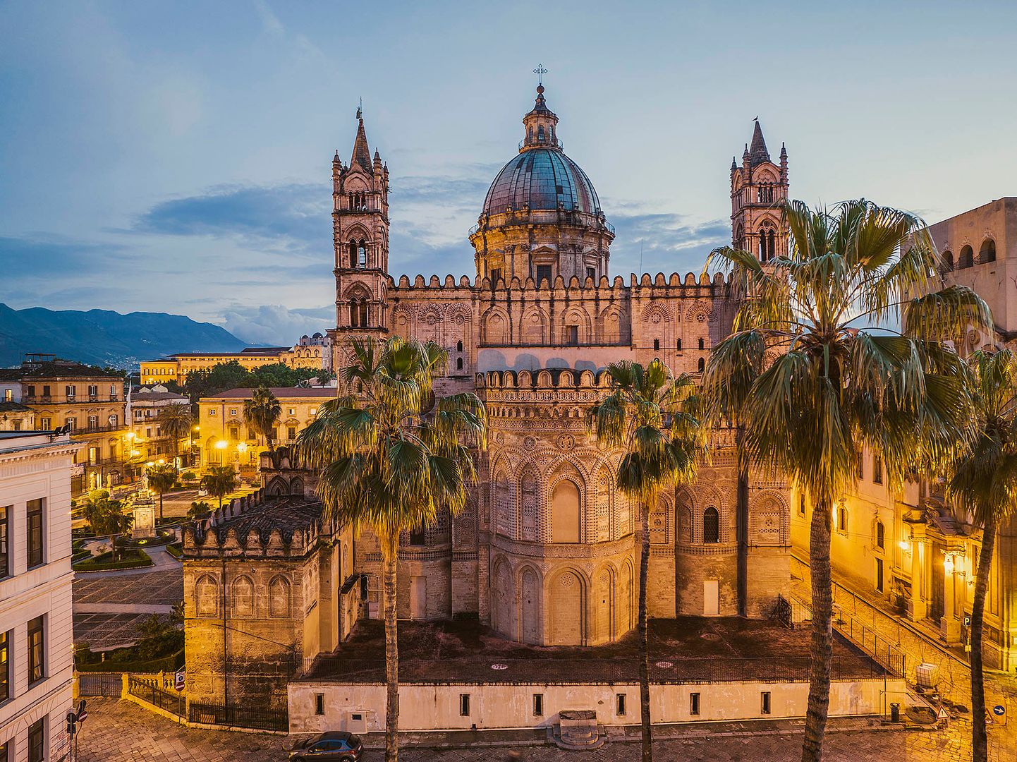 Cattedrale sicilia, vista dall'alto
