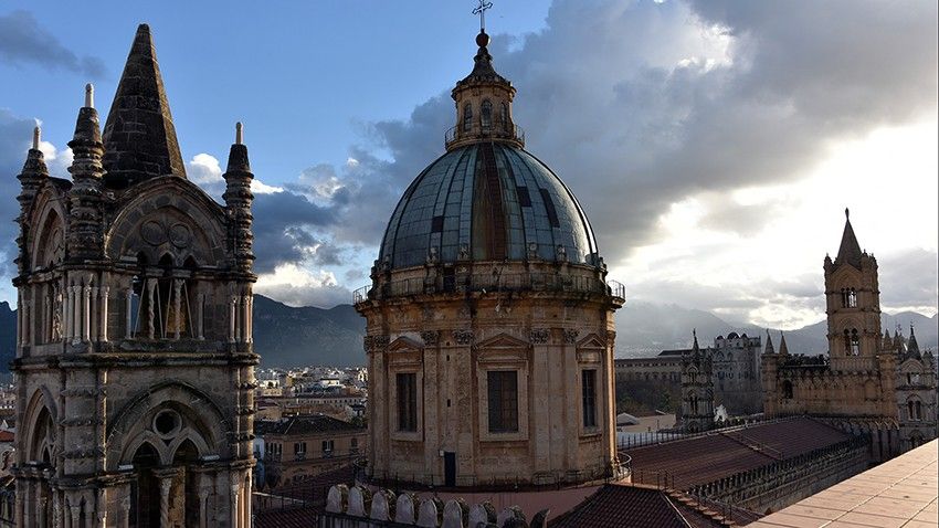 Vista dall'alto, cupola cattedrale 